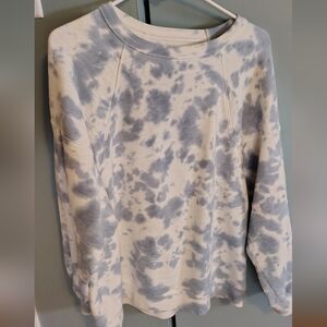 Madewell Cloudy Blue Tie-Dye Crewneck Sweater